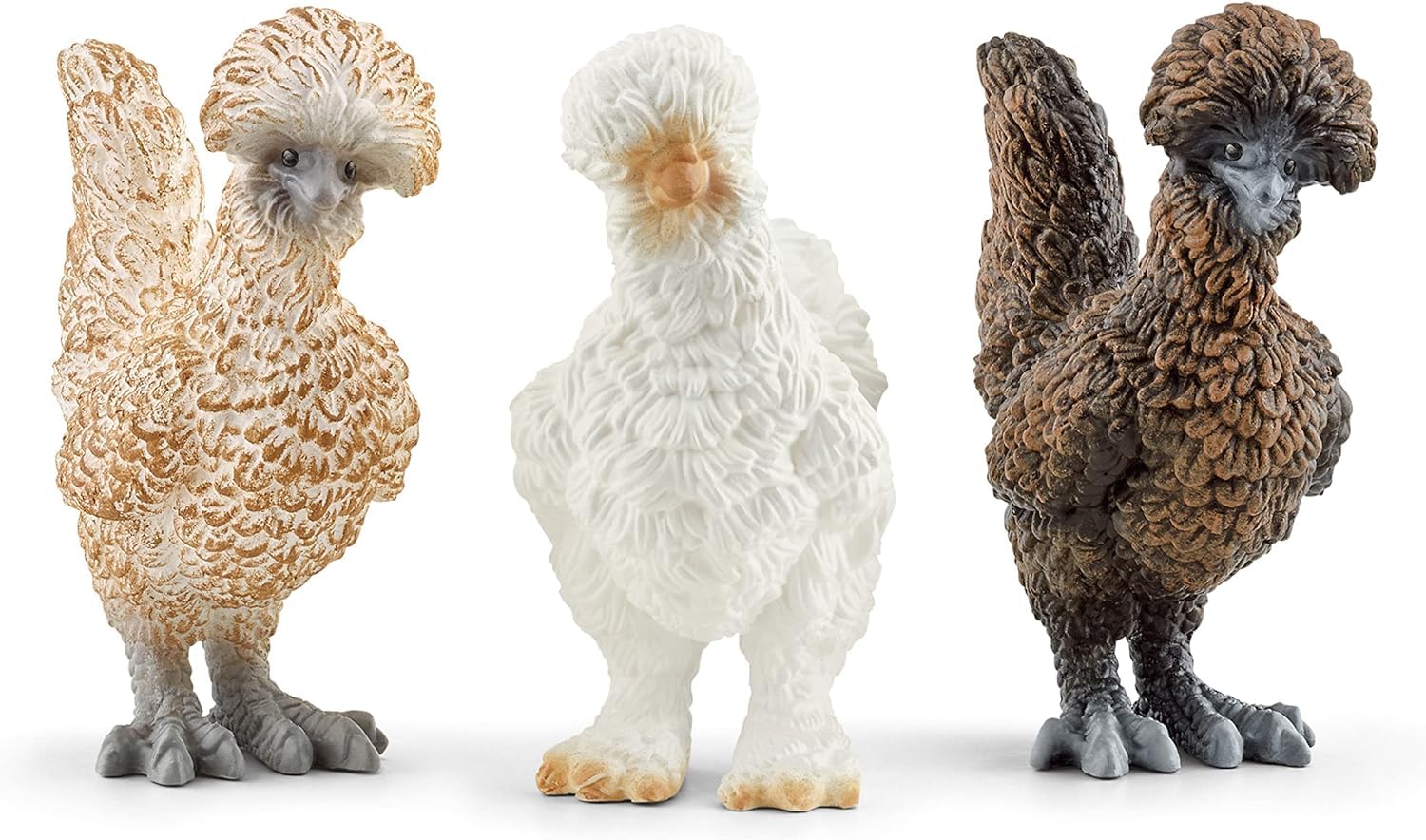 SCHLEICH 42574 Farm World, realistyczny zestaw z kurami, zestaw 3 elementów, zabawka farmerska z realistycznymi figurkami kur, dla dzieci od 3 lat