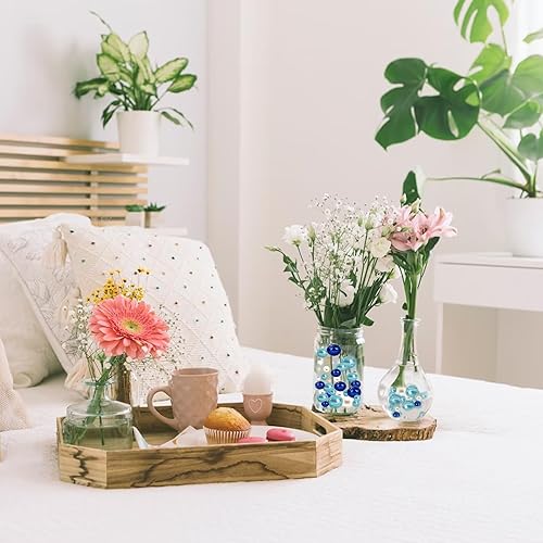 Miniatura 5 de 200 perlas de jarrón de Pascua verde azulado, cuentas de relleno de jarrón verde azulado para centros de mesa, cuentas flotantes de 0.450.570.79