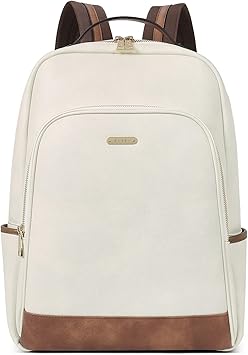 Amazon.com: CLUCI Leather Backpack for Women 15.6 inch Laptop Backpack ...