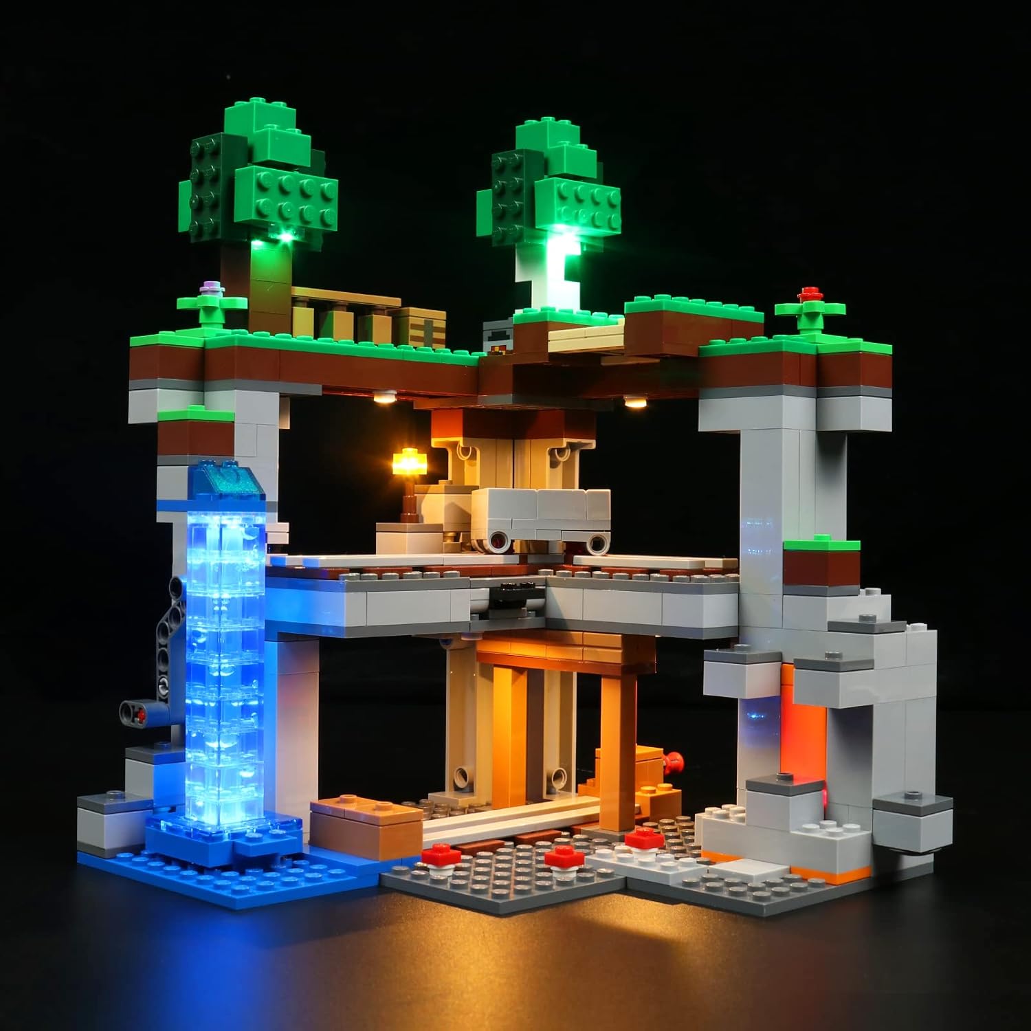BrickBling Luz LED compatible con Lego Minecraft The First
