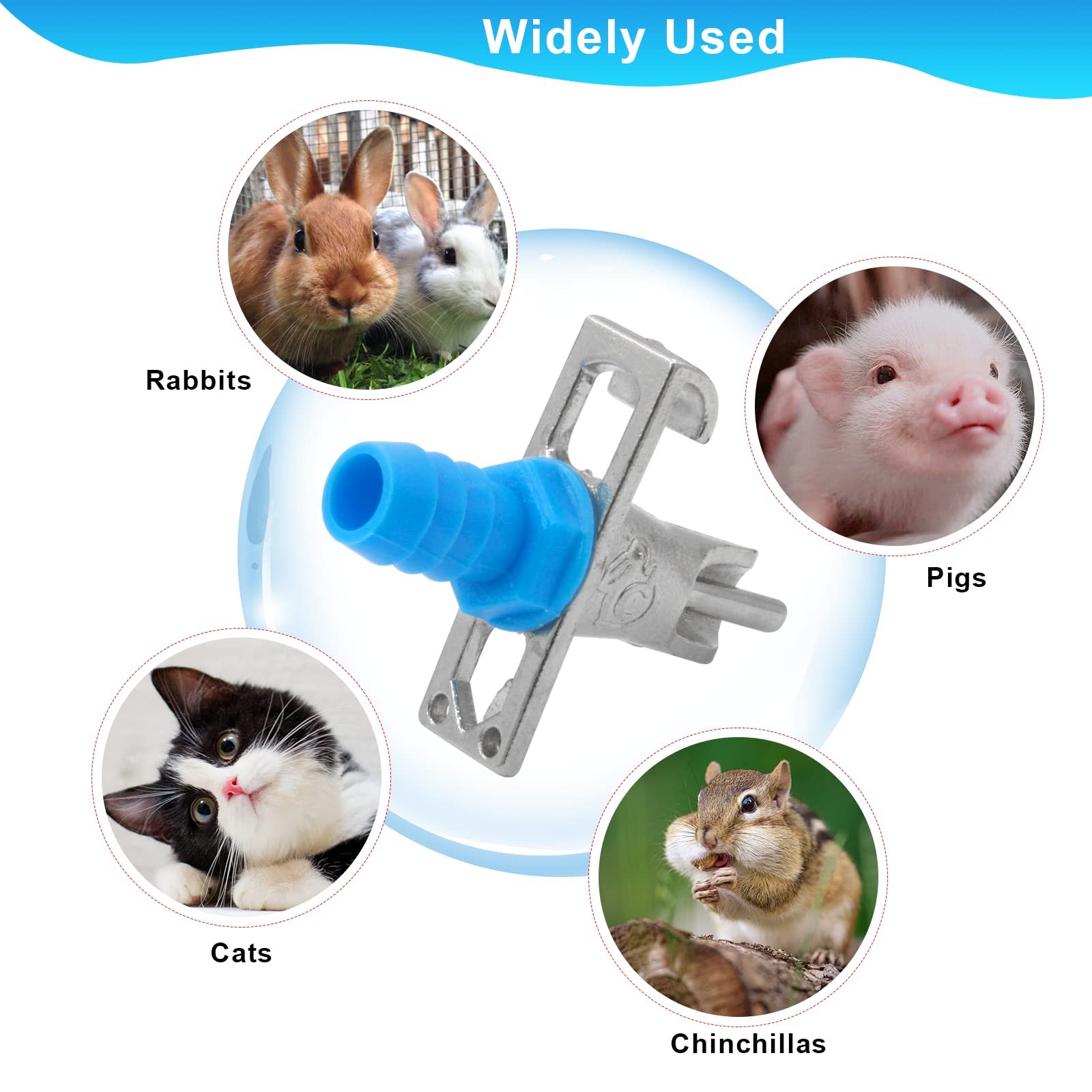Snapklik.com : Upgrade Automatic Rabbit Watering Kit Include 12 Nipple ...