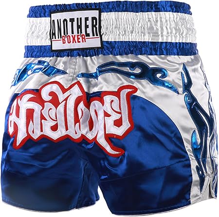 Men Satin Boxing Shorts Sides Slit Boxer Kickboxing Muay Thai Shorts Competition Bottoms