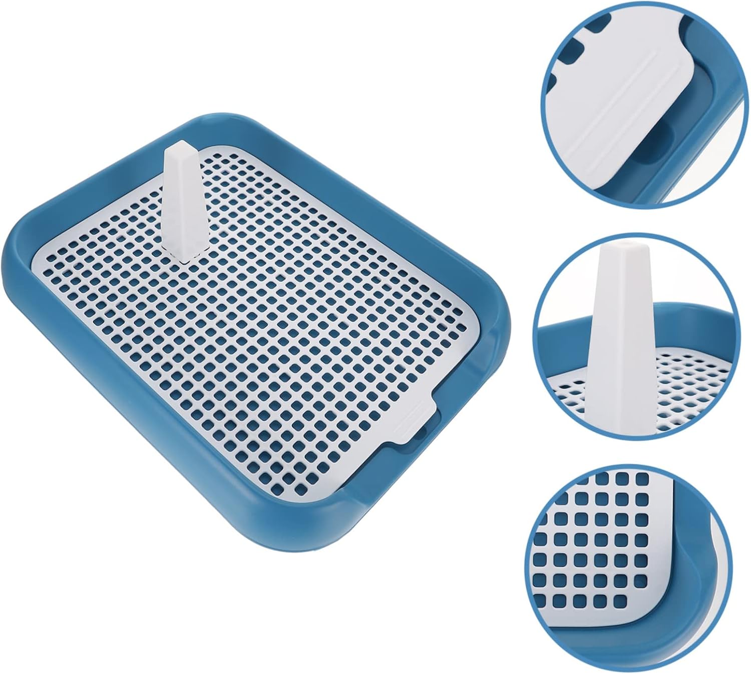 Non Slip Mesh Pet Toilet with Raised Edges Puppy Sit Pad for Indoor Potty Training Leak Resistant Dog Pee Trainer Comfortable and Practical Dog Toilet for Small to Large Breeds