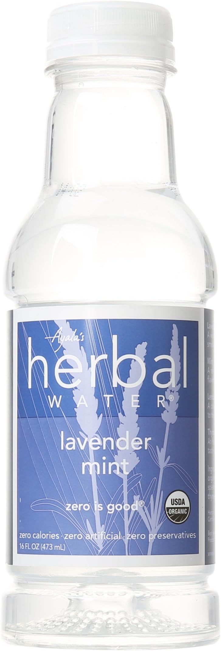 Ayalas Herbal Water Water - Lavender Mint Lemongrass, 16-Ounce (Pack of 12)