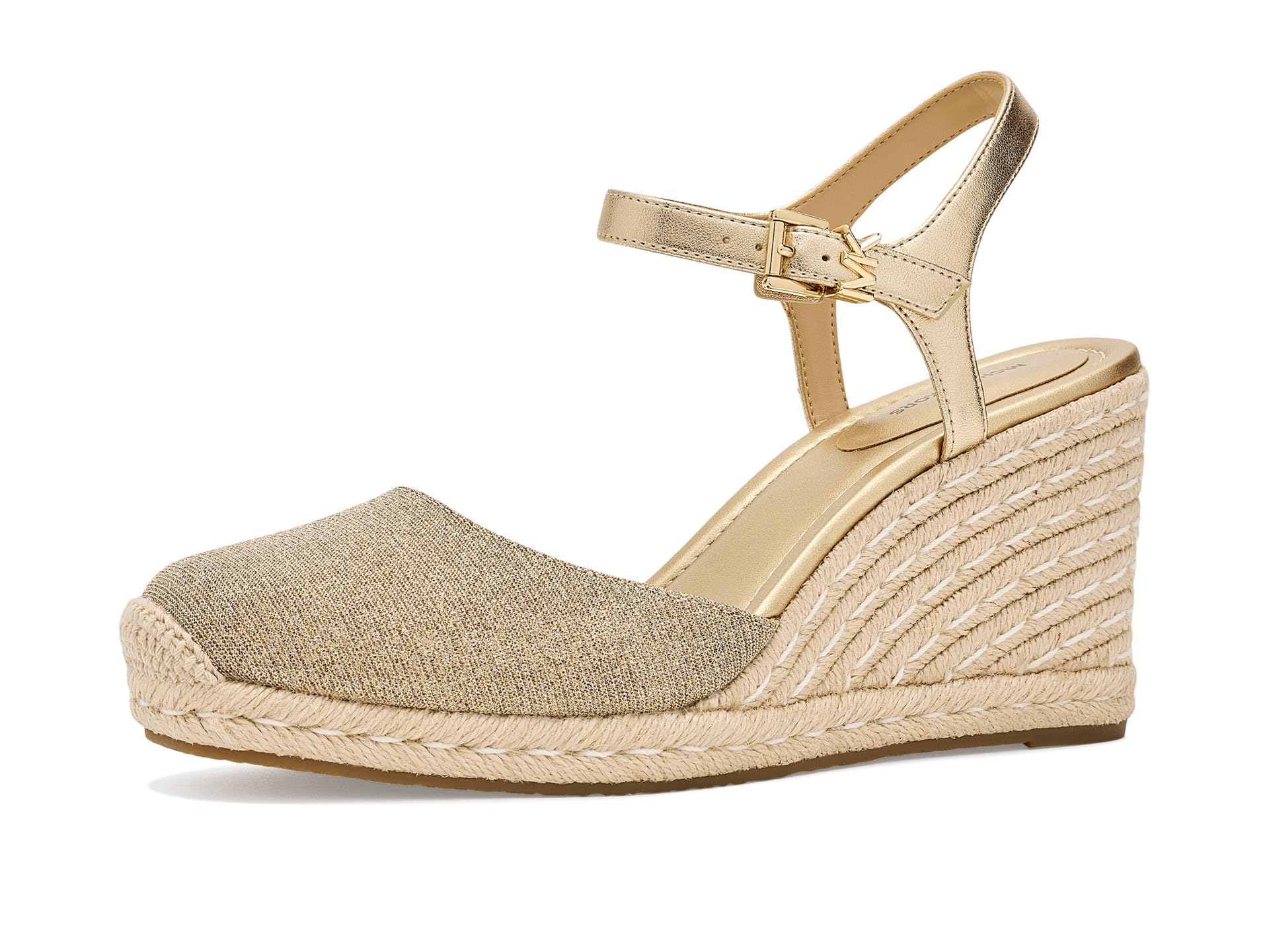 

                                                    Michael Kors, Womens, Kenzie Wedge Sandals, Pale G