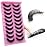 10Pairs 3d Russian, D Curl Lash Strips, 15mm Wispy Fake Lashes that Look Like Extensions, Natural False Lashes Mink