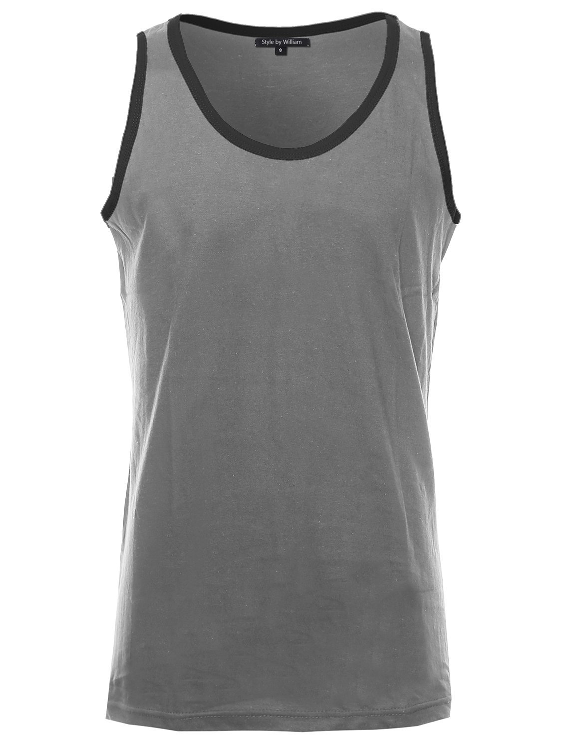 SBW Men's Premium Basic Solid Tank Tops in