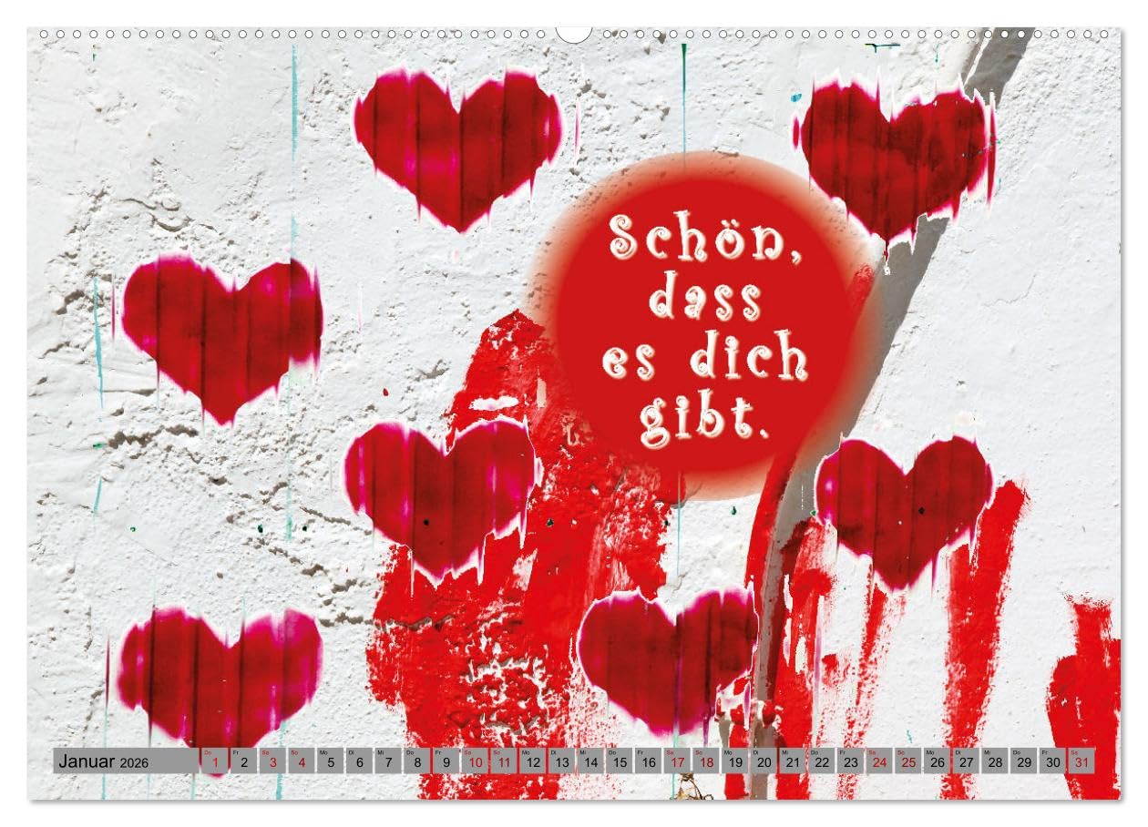 Für meinen Lieblingsmenschen (Wandkalender 2026 DIN A2 quer), CALVENDO Monatskalender: Das perfekte und besondere Geschenk für Deine Liebste oder Deinen Liebsten! (CALVENDO Menschen)