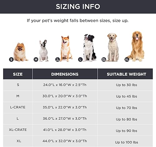 Miniatura 6 de Bedsure Camas impermeables para perros grandes  Cama grande para perros con funda lavable almohadas para perros medianos y extragrandes Marrón, gris