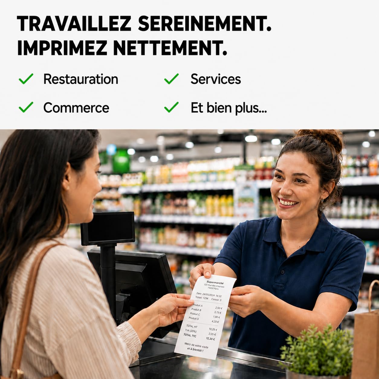 Rollos de Papel Térmico 80 × 80 × 13 mm Sin BPA – Bobinas para Caja Registradora, Impresora de Tickets, Recibos, Restaurantes, Tiendas y Puntos de Venta