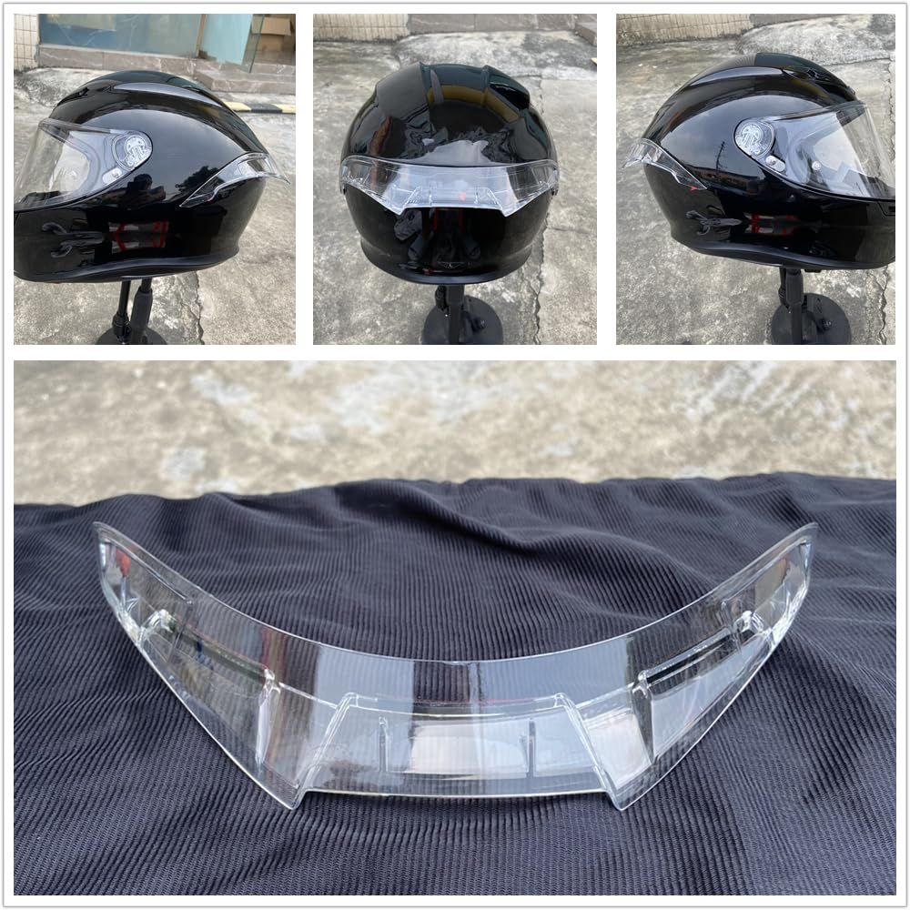 ZQIYDYP K6 Replacement Rear Spoiler,Tail Spoiler for AGV k6 Motorcycle Helmet Accessories Parts (Clear) : Automotive