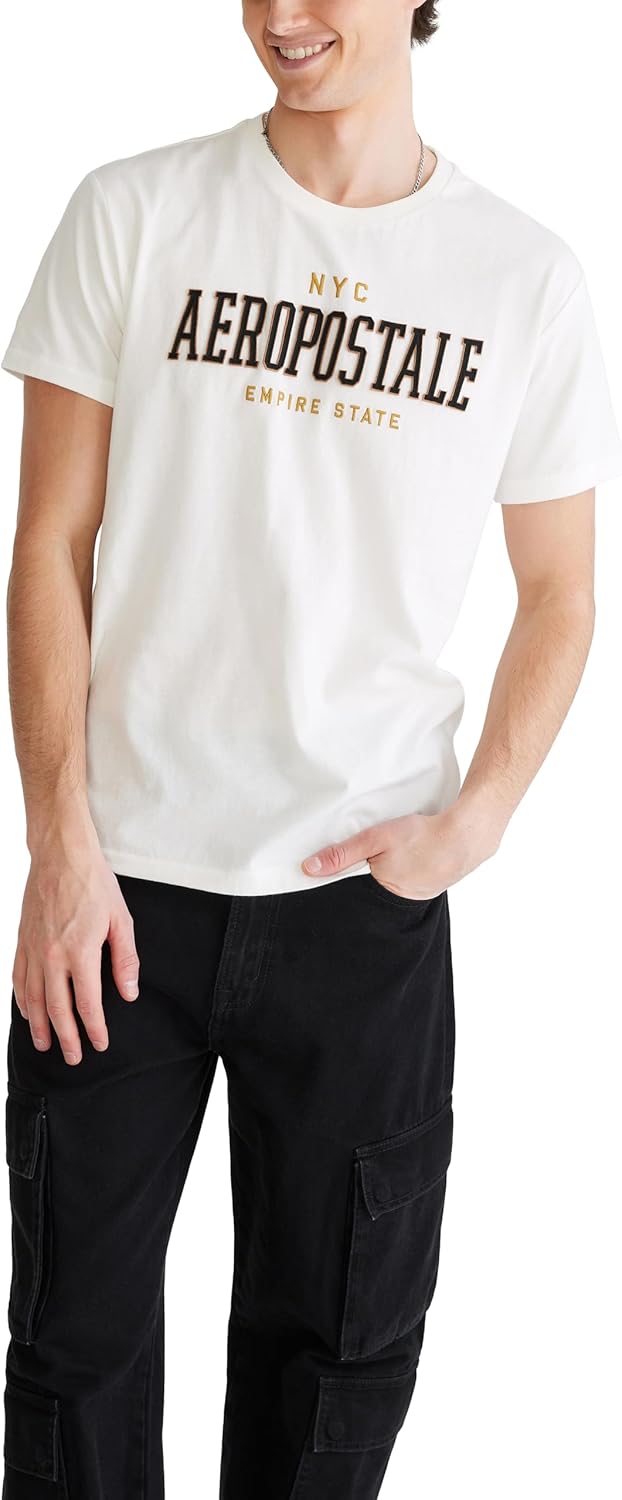 Aeropostale Men's Aero Center Chest Logo- NYC Aeropostale