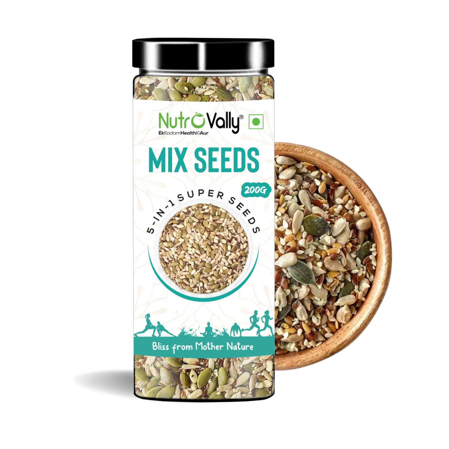 See full amazon price history chart for NutroVally Mix Seeds 200g - 5 in 1 Mix Seeds For weight Manage| Combo of Flax, Chia, Pumpkin, Watermelon, Sunflower | Superfoods Mix Seeds for Eating Rich in Fiber, Protein Omega 3 Healthy Seeds NutroVally Mix Seeds 200g - 5 in 1 Mix Seeds For weight Manage| Combo of Flax, Chia, Pumpkin, Watermelon, Sunflower | Superfoods Mix Seeds for Eating Rich in Fiber, Protein Omega 3 Healthy Seeds (B0BS3XHKWN) Amazon Price History, Amazon Price Tracker