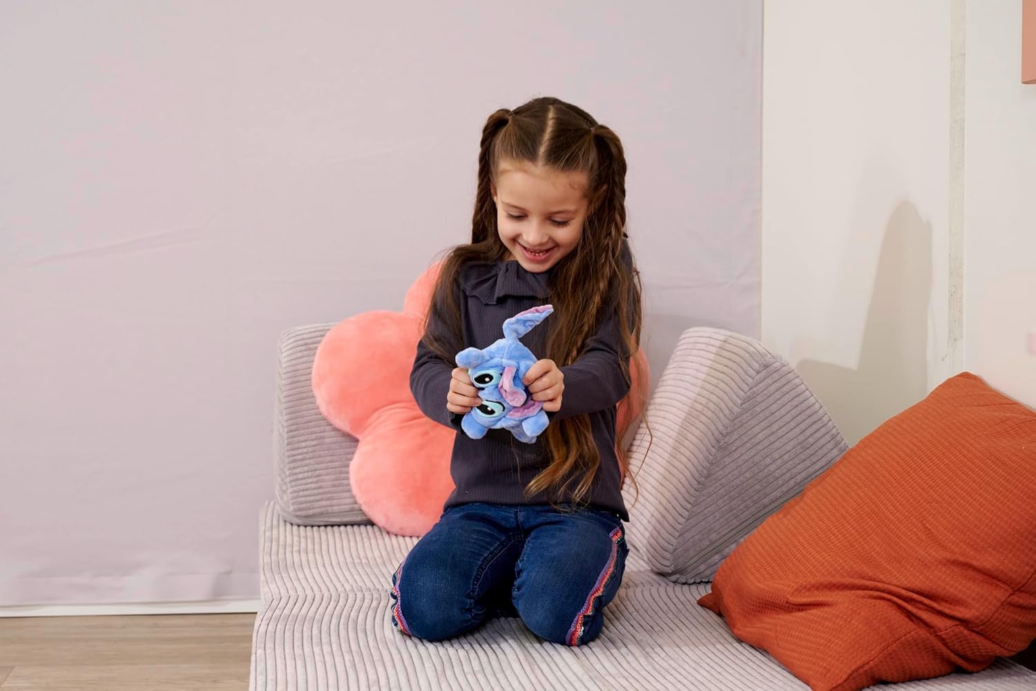 Simba 6315870316 Disney Lilo and Stitch Reversible Plush Toy, 8 cm, 2 Faces, Suitable for Children from The First Months of Life