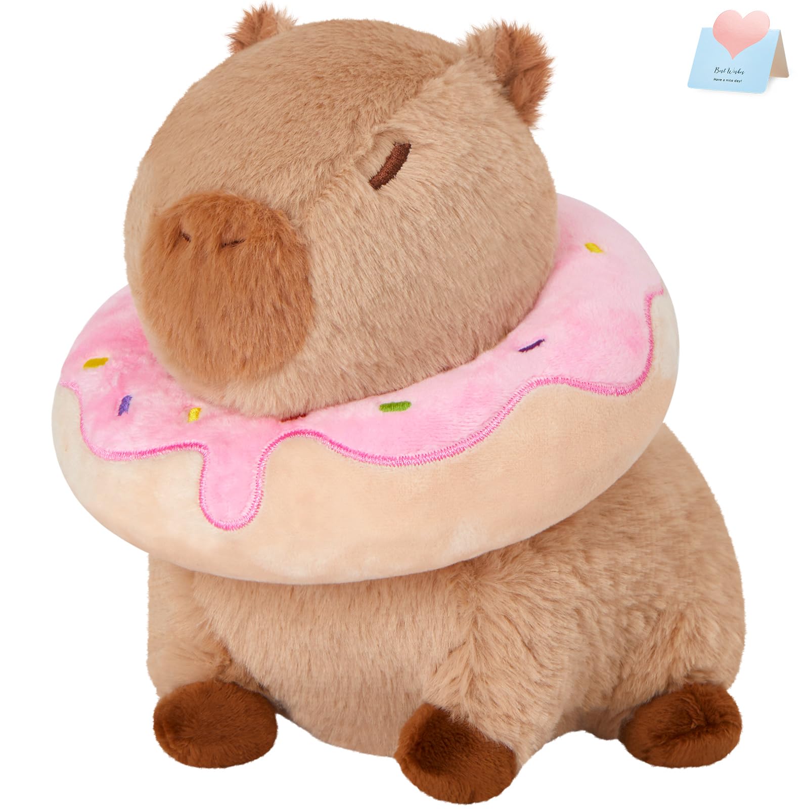 Peluche Capybara De 23 Cm – Tout Doux, En Tenue De Basket – Déco Mignonne Pour Chambre Ou Canapé
