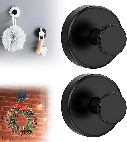 Ganchos de ventosa para coronas en vidrio, ganchos de ventosa sin taladro, ganchos de corona para puertas delanteras, ganchos para toallas para