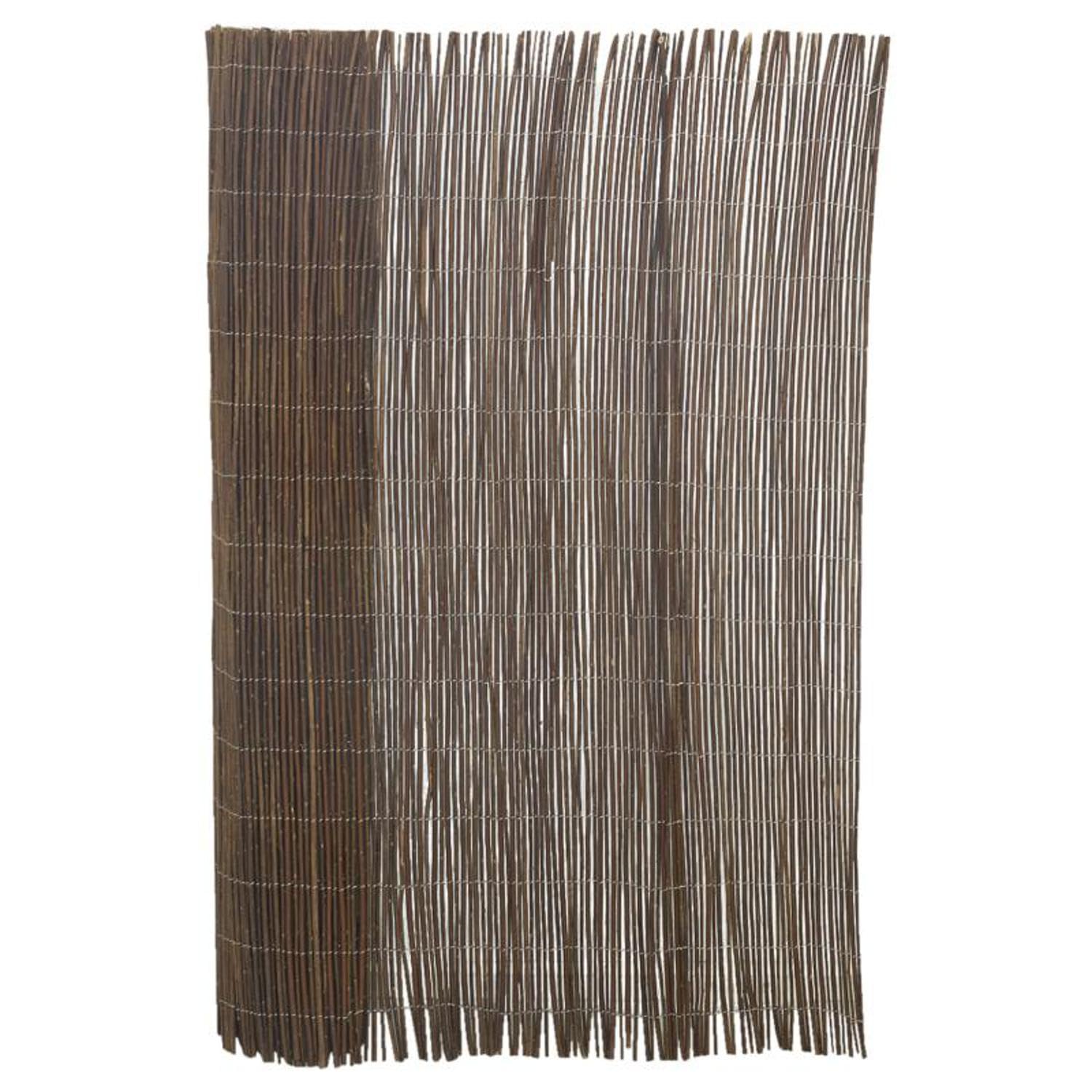 AUBRY GASPARD - Canisse en Osier Naturel - Brise Vue Jardin occultant - Livré en Rouleau avec Sac de Transport - Idéale pour Jardin et Terrasse - Résistant aux intempéries - 150x500 cm