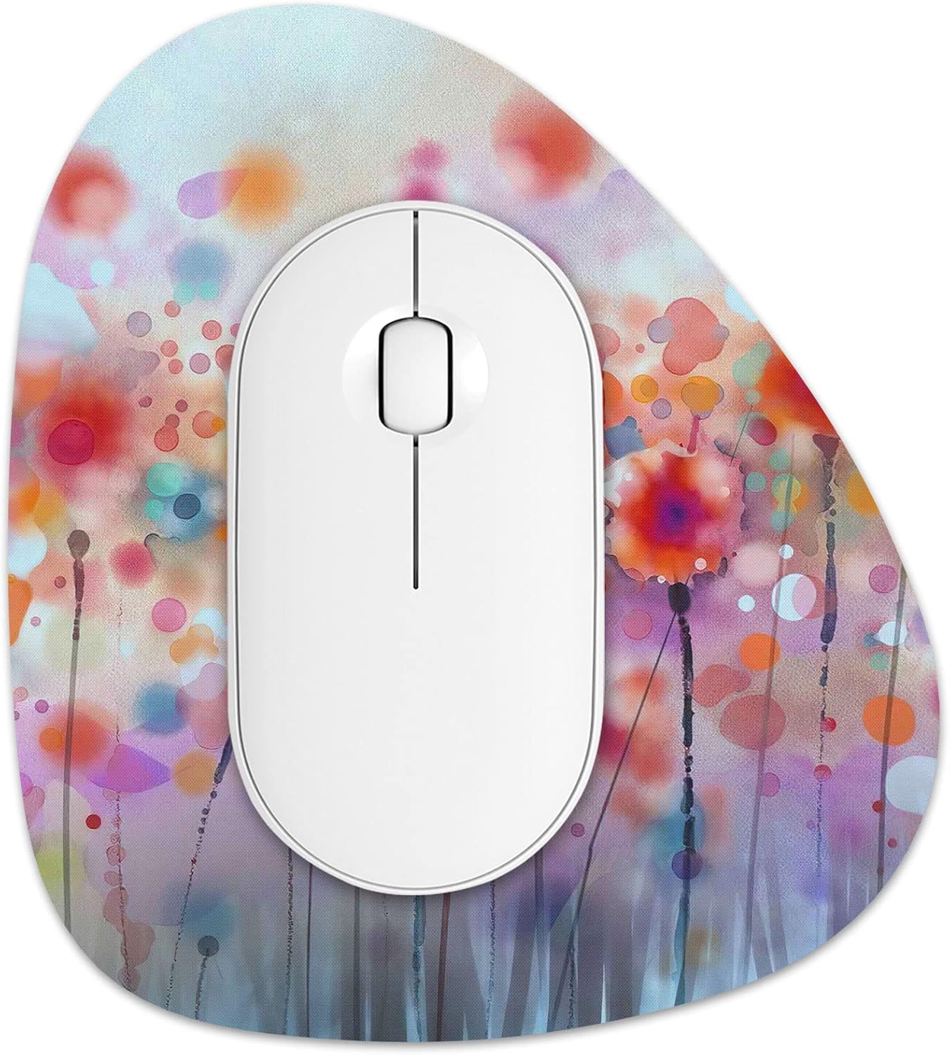 Rimilak Small Mouse Pad 6 x 7 Inch, Irregular Mini Mouse Pad with NonSlip Rubber