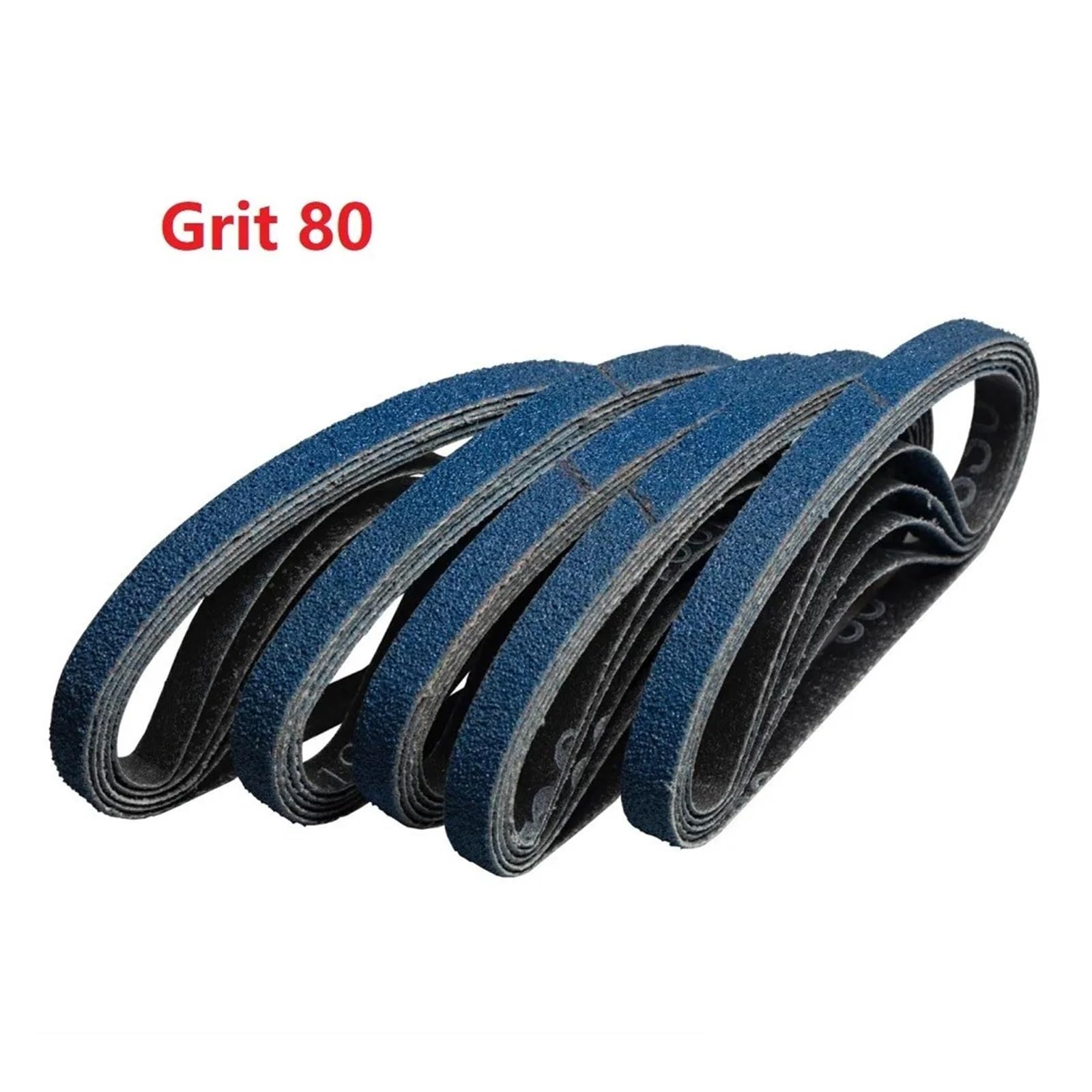 Pasy szlifierskie, Taśmy szlifierskie 30 szt. Niebieskie 13x457mm, ziarnistość 40-120(Grit 80)