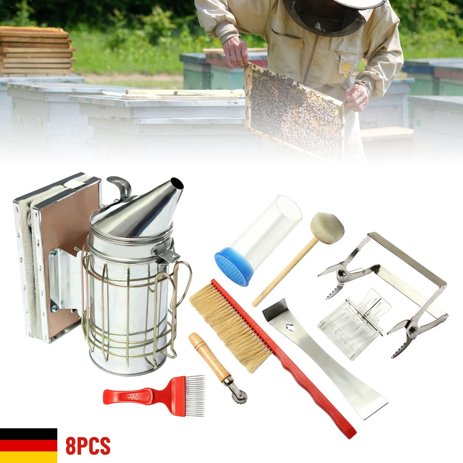 Produktbild von Ersatz-Balg Für Bienenraucher | Aus PVC-Leder Und Sperrholz | Passend Für Alte/defekte Modelle