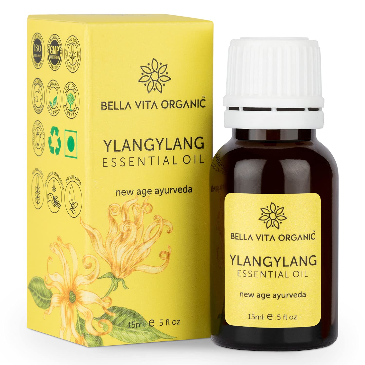 Bella Vita Organic Ylang Ylang Essential Oil