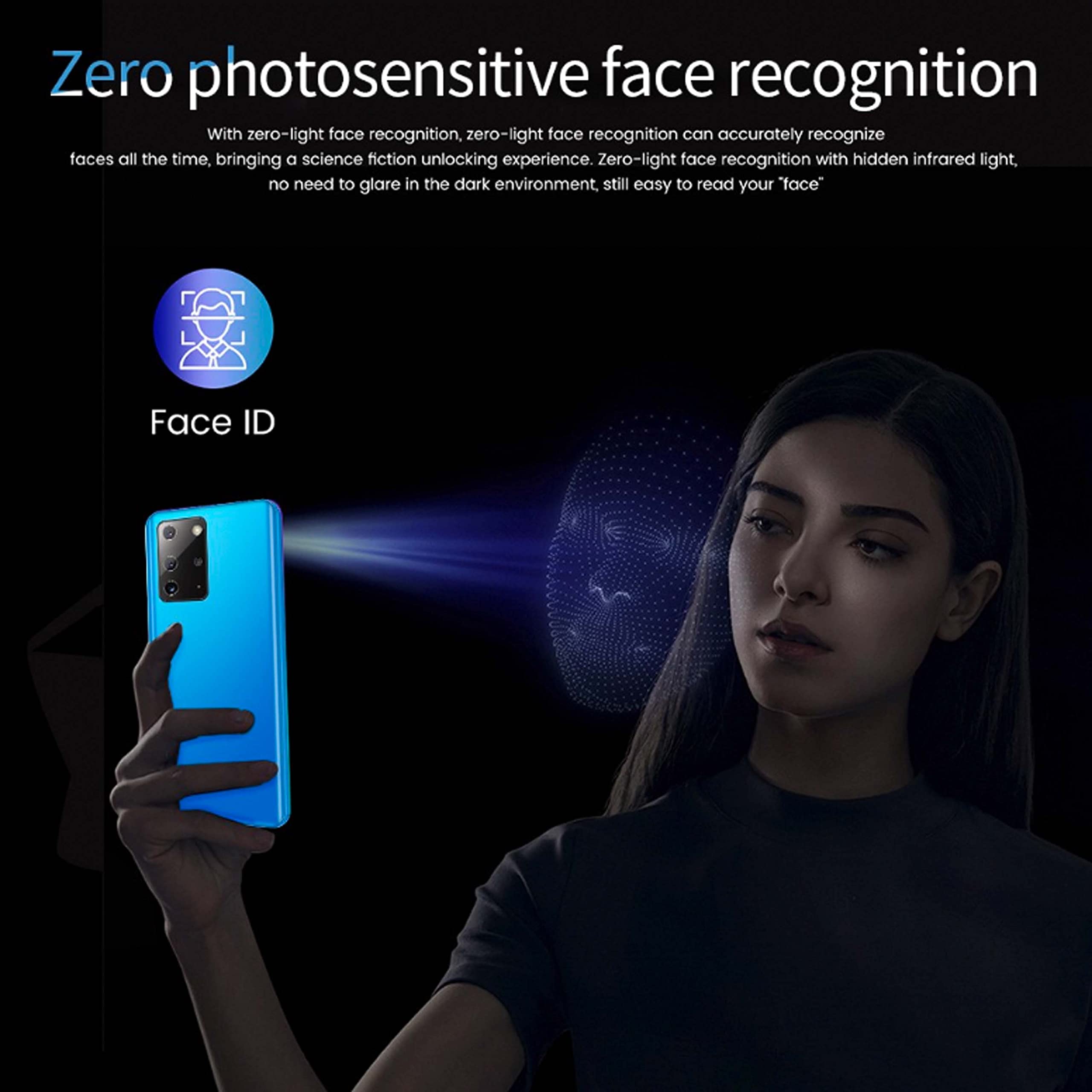 SIMPLETEK SMARTPHONE KOMÓRKOWE NIEBIESKI ANDROID NOTE 24 PRO+ QUADCORE DUALSIM DUAL SIM PODWÓJNE 8GB RAM 128GB ROM 6,72" TELEFON BIZNESOWY WYMIANA EKONOMICZNA + COVER SILILI KON DOMOWY