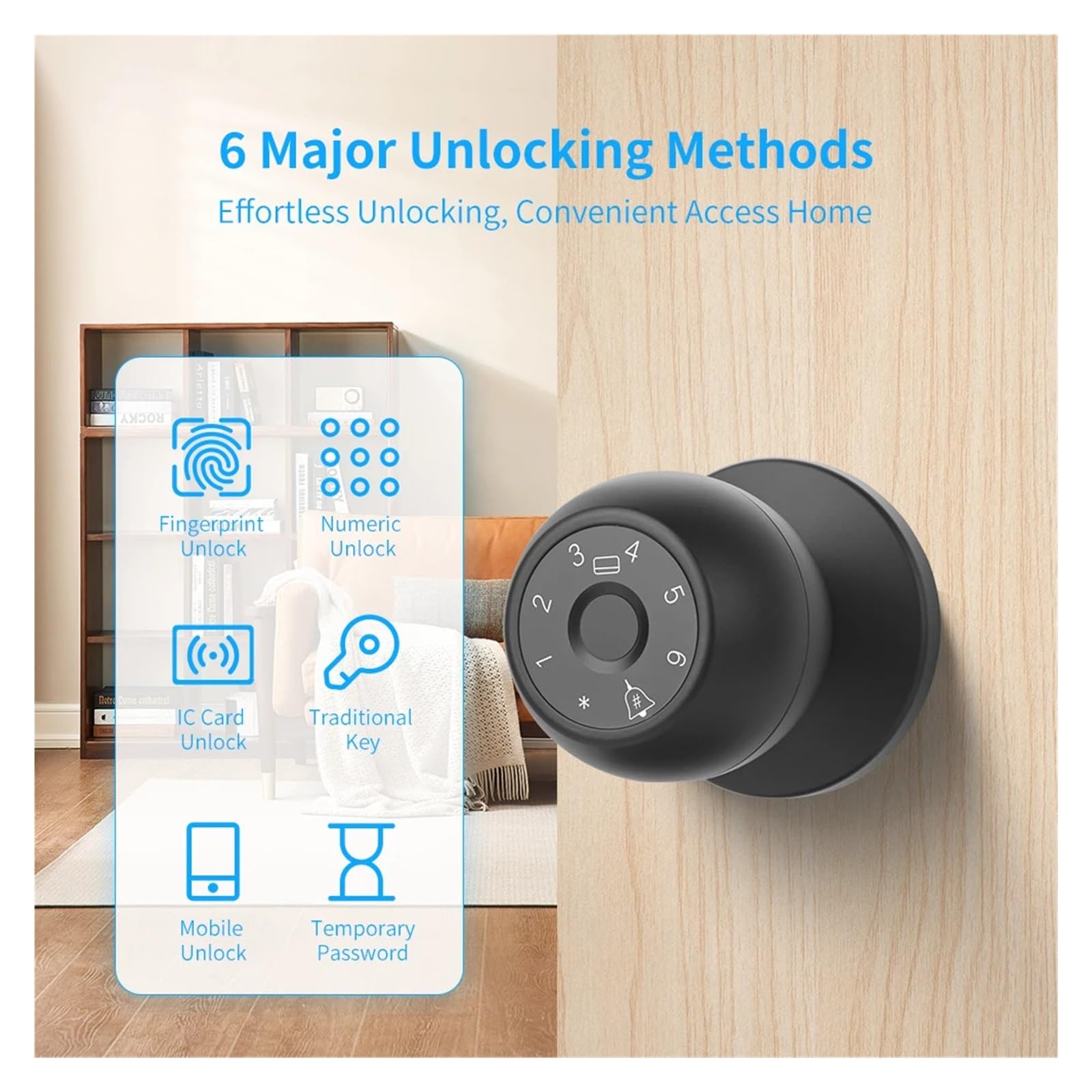 Blokada drzwi Smart Devices Bluetooth Biometryczny odcisk palca Drzwi