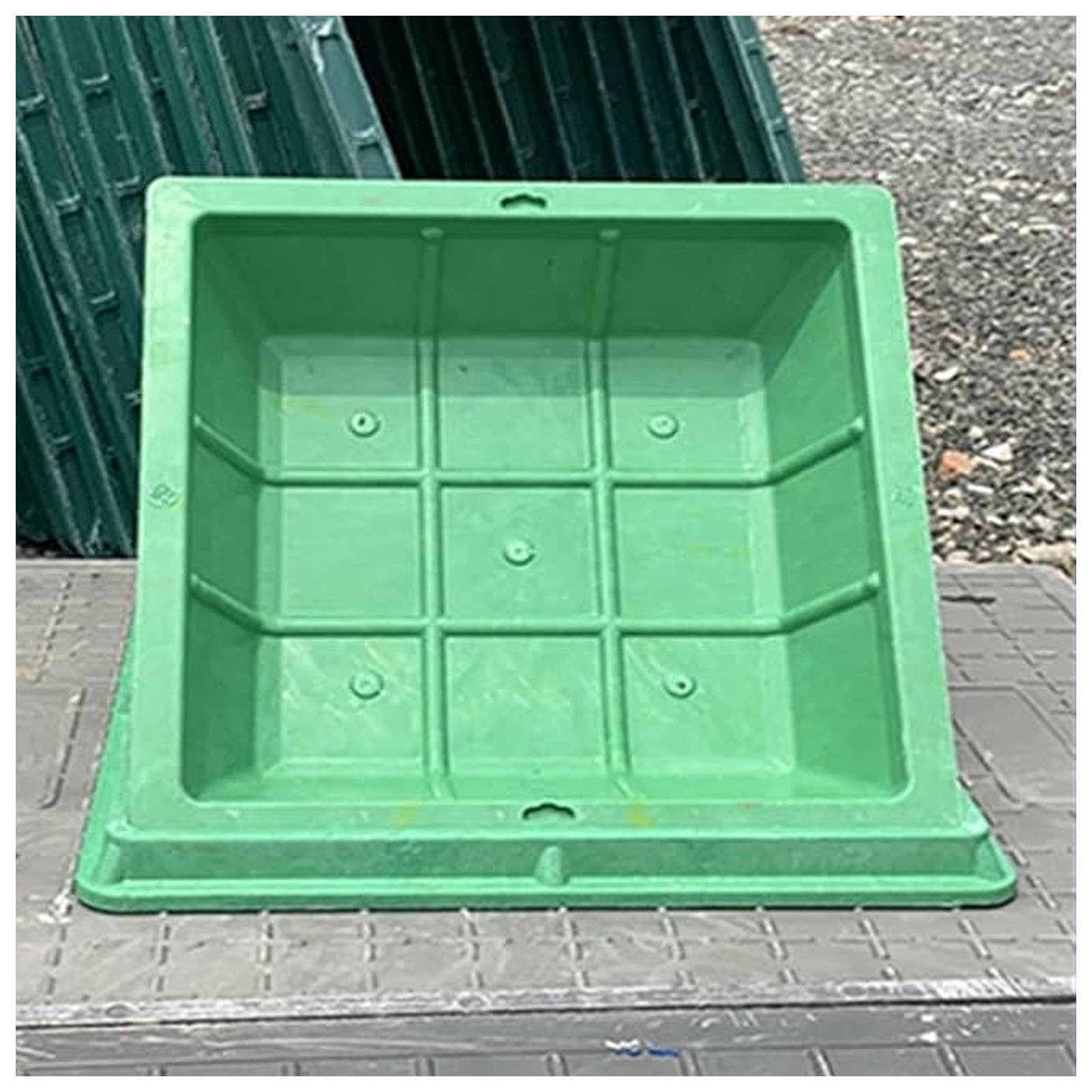 Tapa de drenaje fosa séptica exterior de resina 80x80 resistente a la intemperie