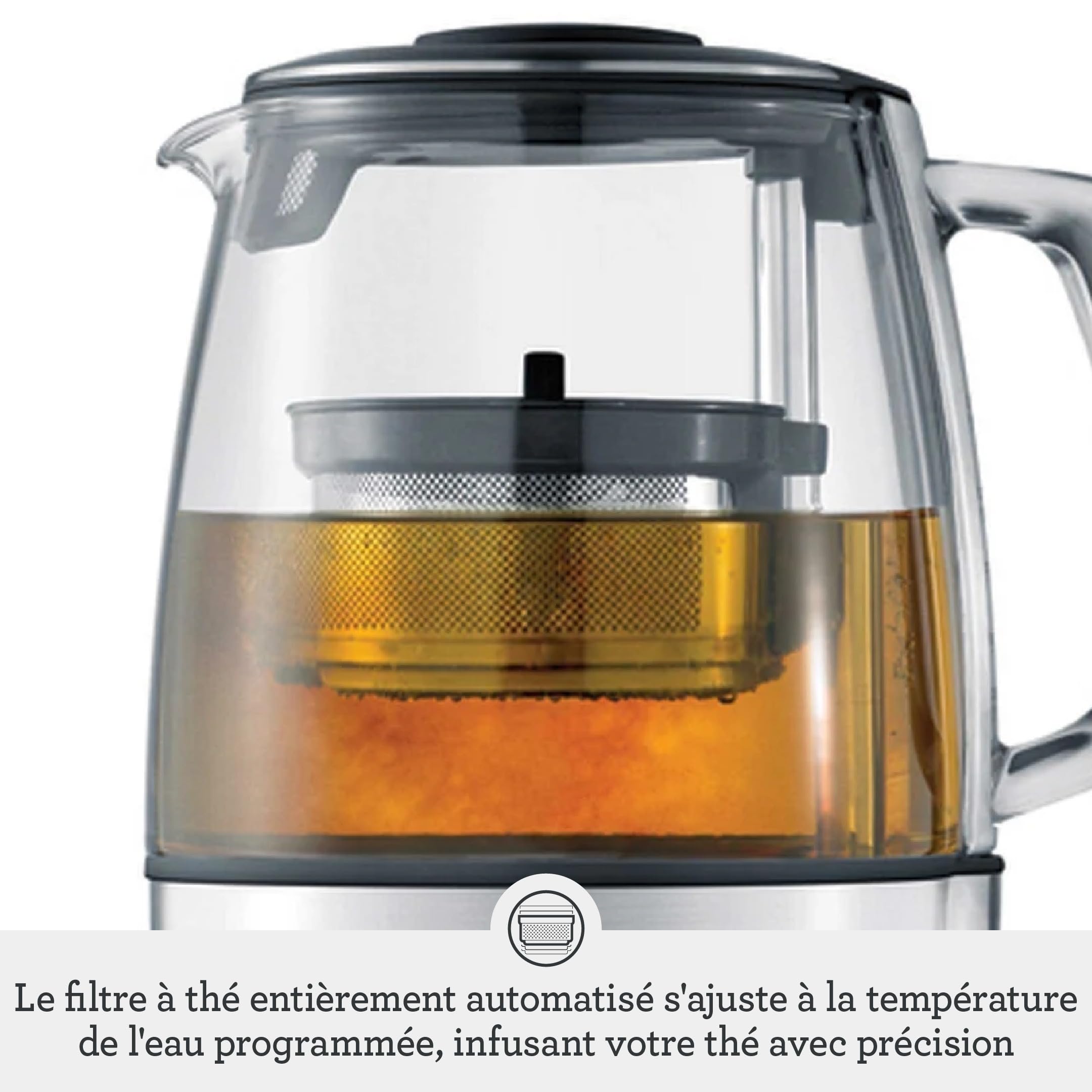 Sage - The Tea Maker - Théière, Infuseur pour chaque type de thé - Acier Inoxydable Brossé