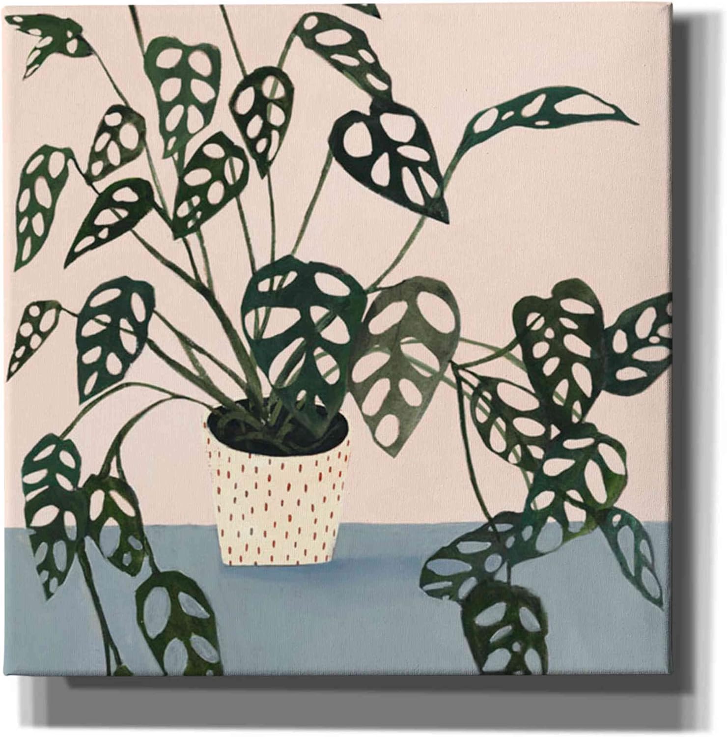 Epic Graffiti 'Houseplant I' by Victoria Borges Canvas Wall Art, 12"x12"