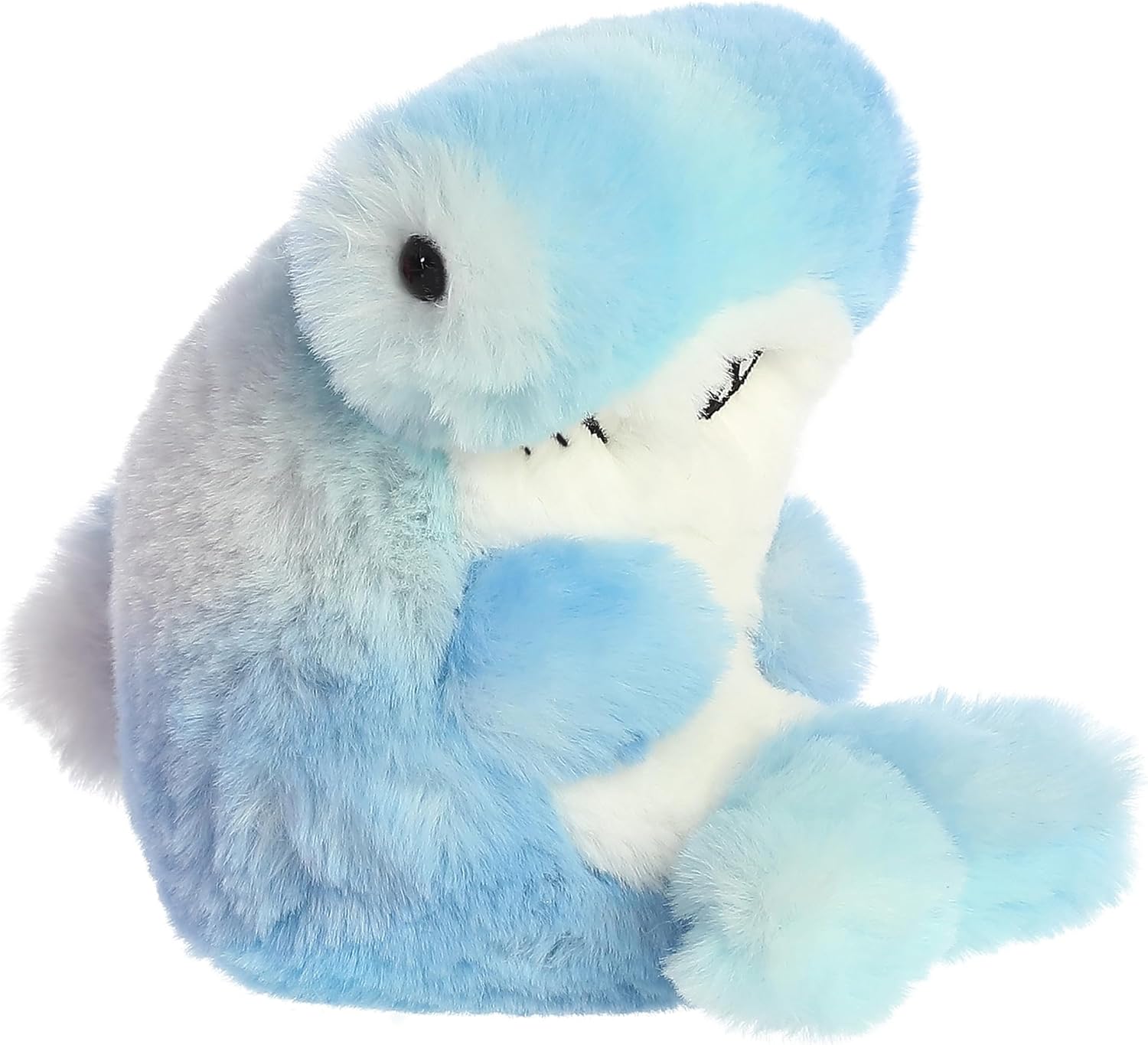 Aurora® Playful Rolly Pet™ Hamish Hammerhead Shark™ Stuffed Animal - Compact Size for On-the-Go Fun - for Adults, Kids, Birthdays, and Anniversaries - Blue 5 Inches