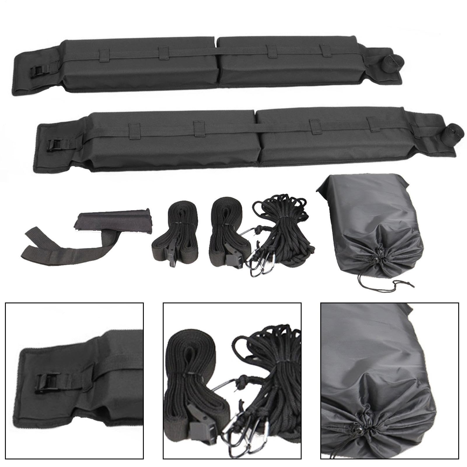 Dachsammlung Für Faltbare Weiche Auto-Pads, Universal Automatische | Dachträger, Surf-Rack Ohne Querträger, Leichte Lastunterstützung | Einfache Riemen P