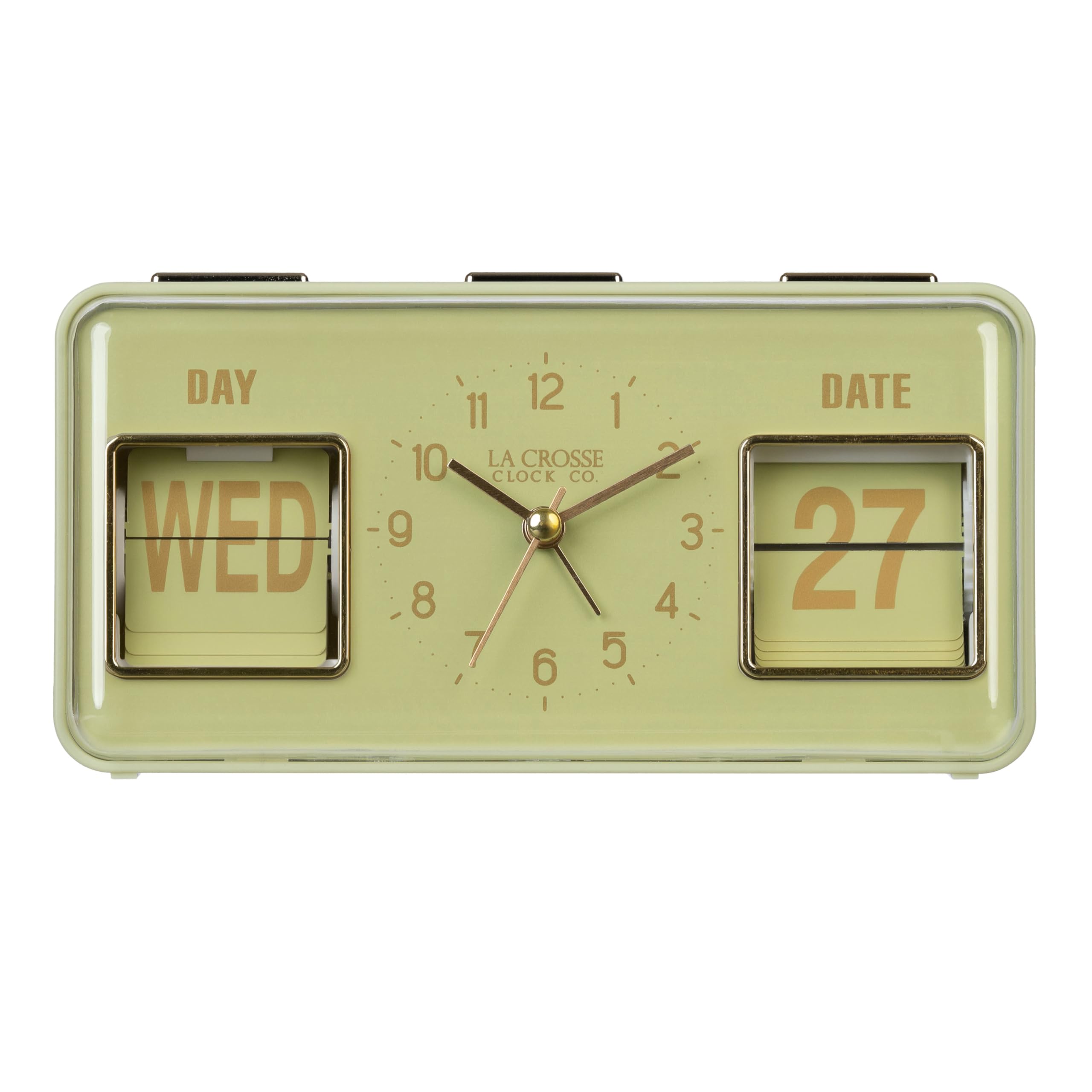 Amazon.com: La Crosse Clock 636-379G Daily Flip Green Tabletop