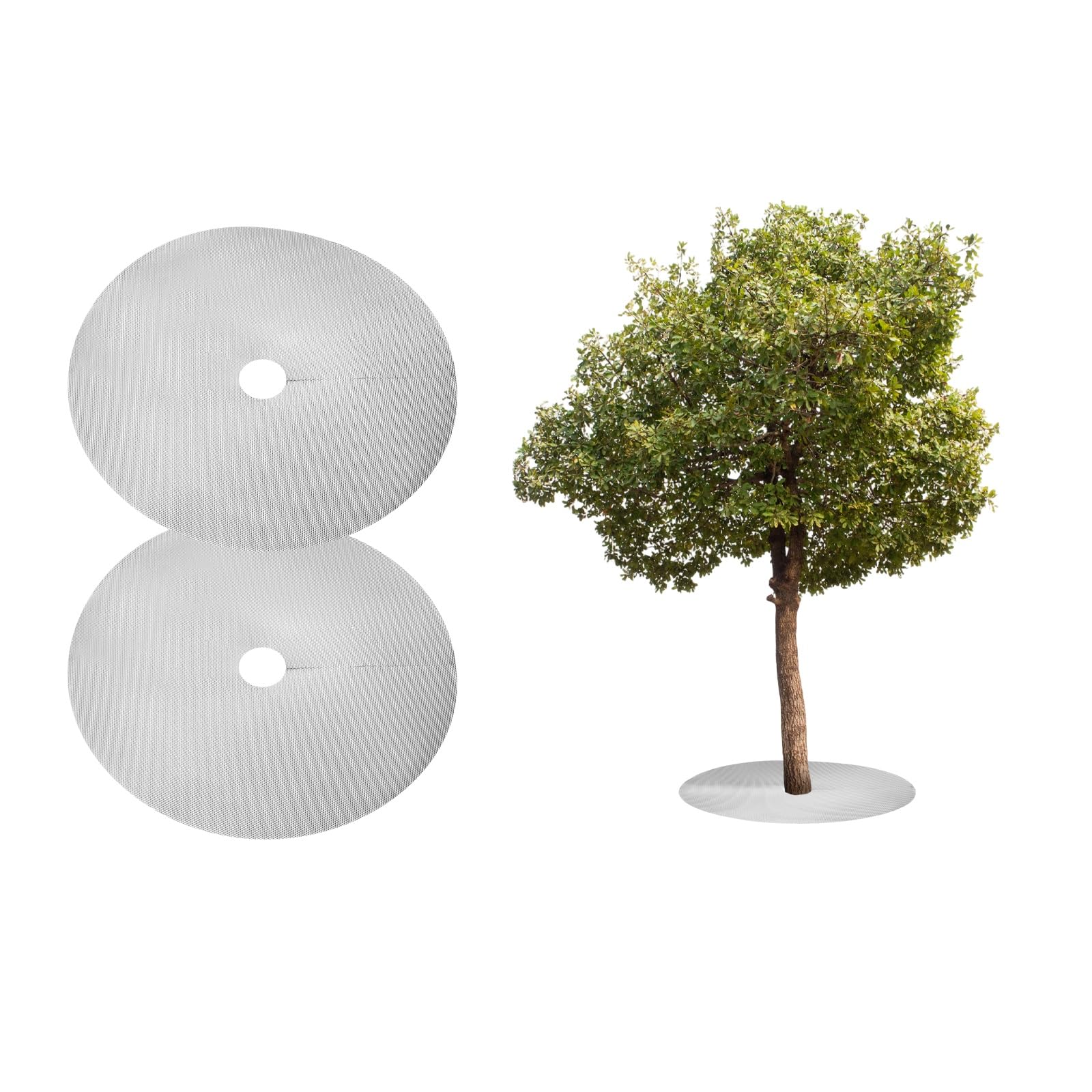 Anneaux de paillage ronds 82 cm anti-mauvaises herbes pour racines saines