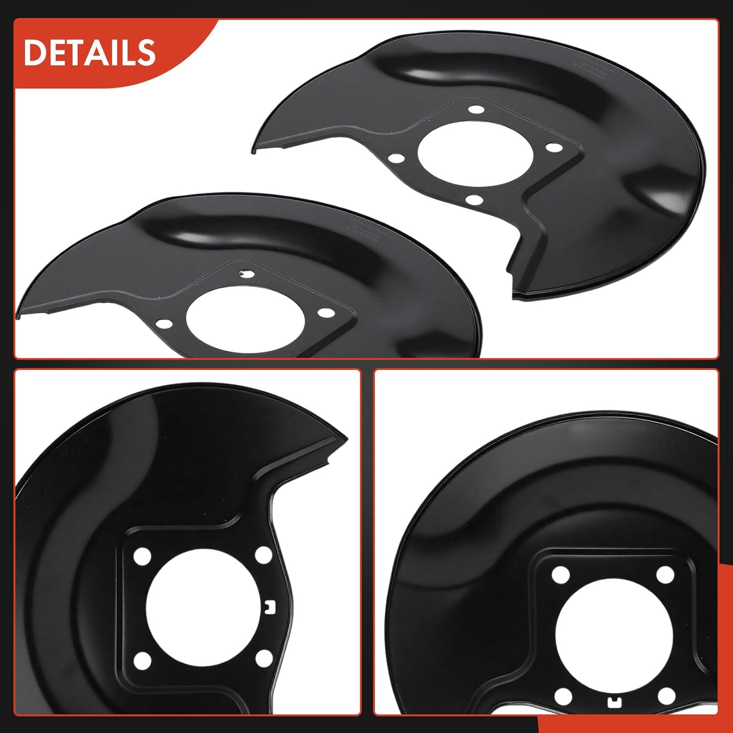 A-Premium Front Driver and Passenger Side Brake Dust Shield Compatible with Honda & Acura Models - Pilot 2009-2015, MDX 2007-2013, ZDX 2010-2013, Set of 2