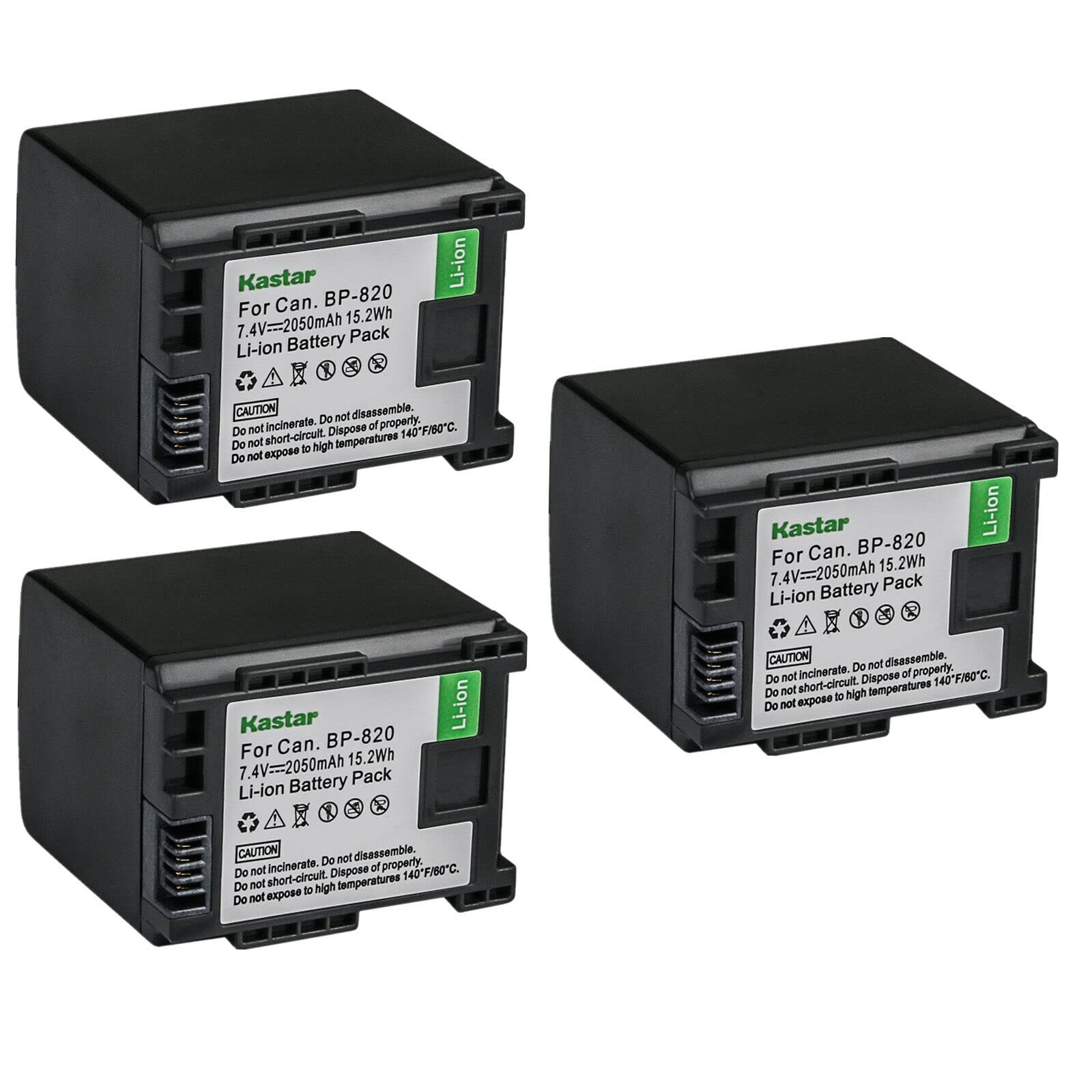 Amazon.com : Kastar 3-Pack BP-820 Battery Replacement for Canon