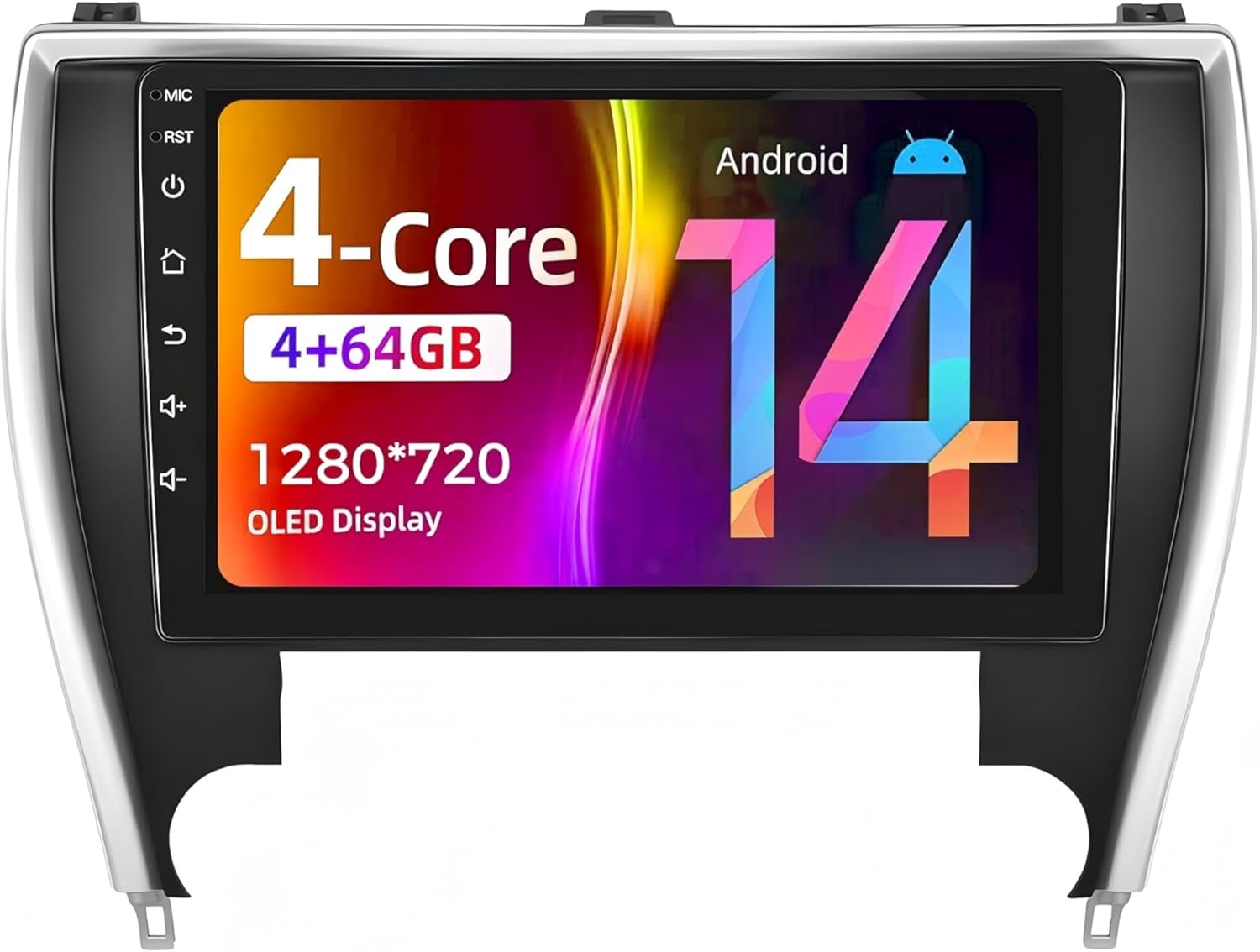 5G-WiFi (4G+64G) Car Stereo Radio for Toyota Camry 2015 2016 2017, 10 Inches IPS HD Touch Screen Android 14 Car Radio Wireless CarPlay Android Auto, GPS FM/SWC Bluetooth Backup Camera