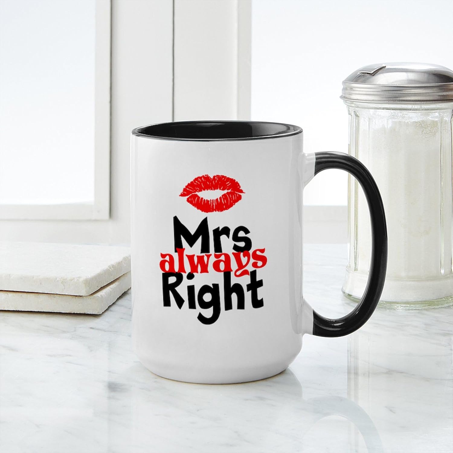 CafePress Mrs Always Right Mugs 15 oz (444 ml) Ceramic Coffee Mug
