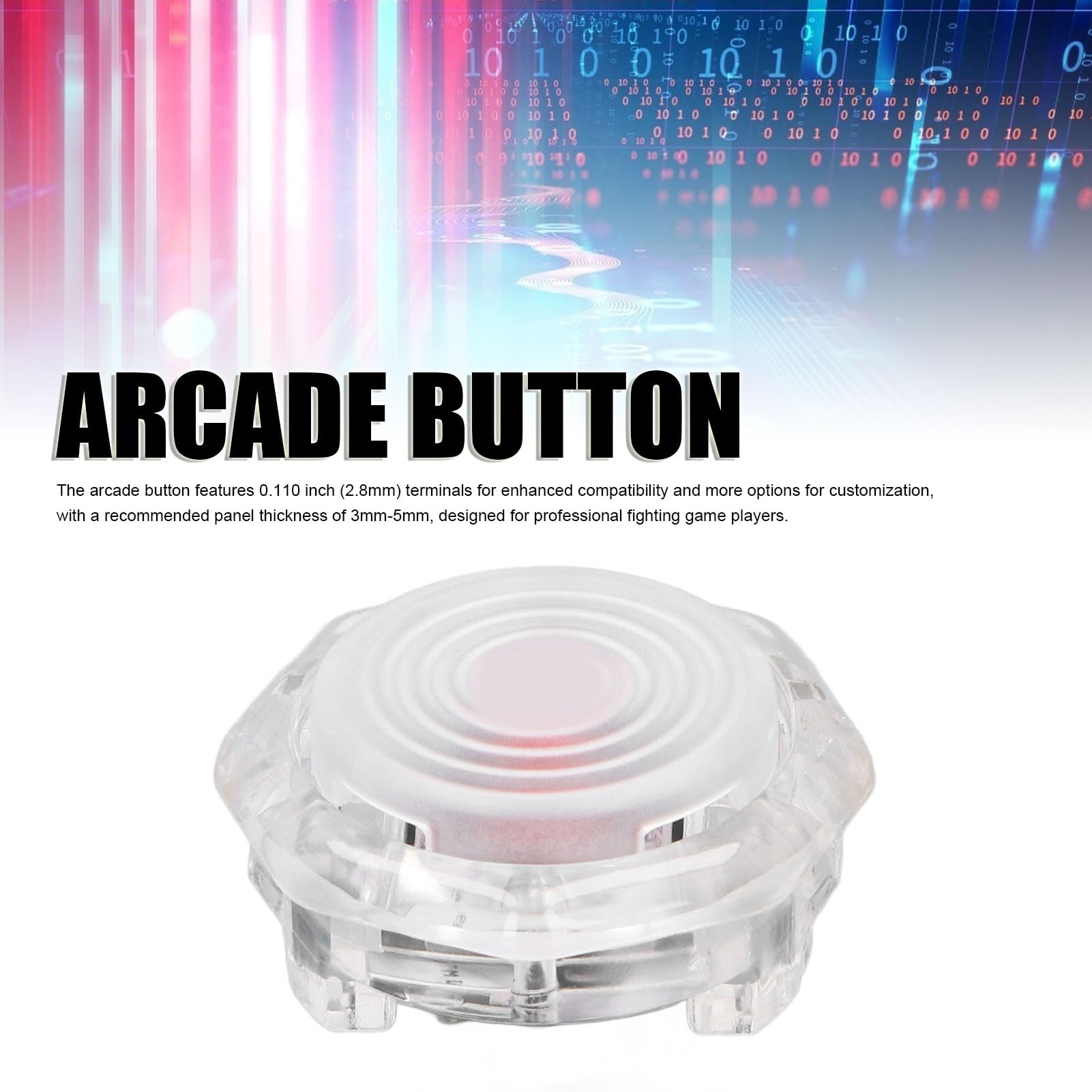 Schimer Pulsante da 12 Pezzi Pulsante POM Professionale per Personalizzazione del Joystick per 6 (#4)