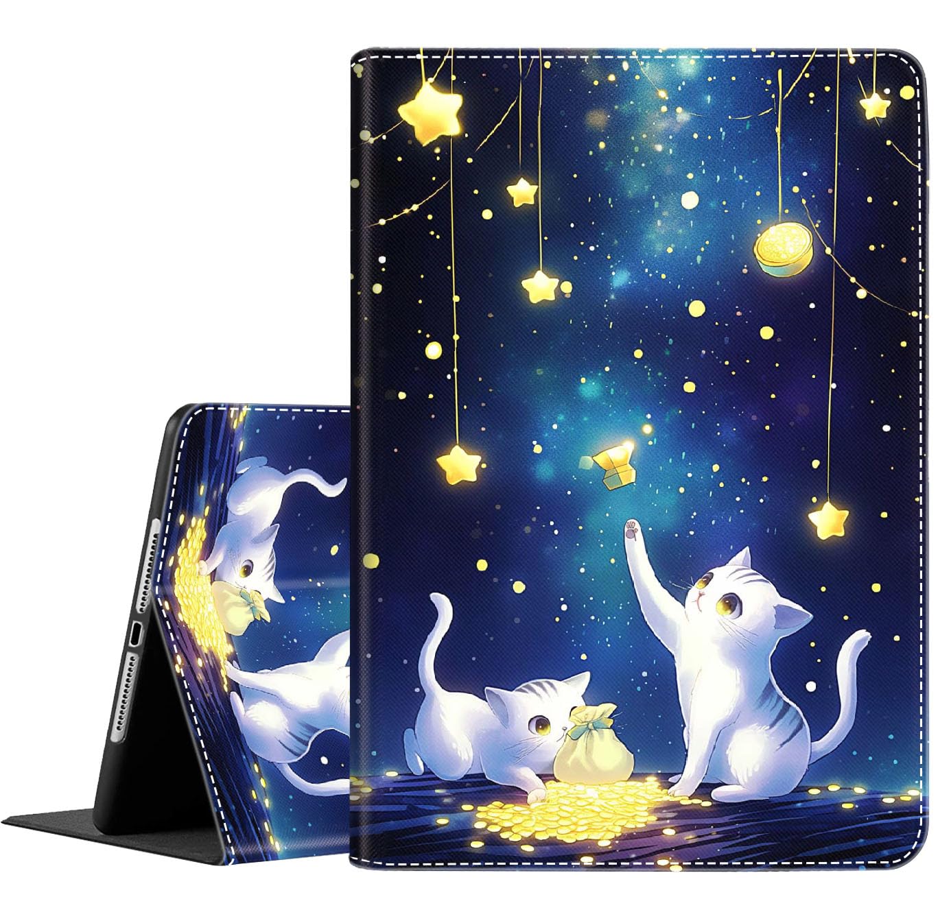 Case For IPad Mini 7 A17 Pro 2024 /iPad Mini 6 2021 Case 8.3", UUcovers Trifold Stand Smart Hard Back Shell Lightweight Cover For IPad Mini 7th/6th Generation [Auto Wake/Sleep], Starry - View #7