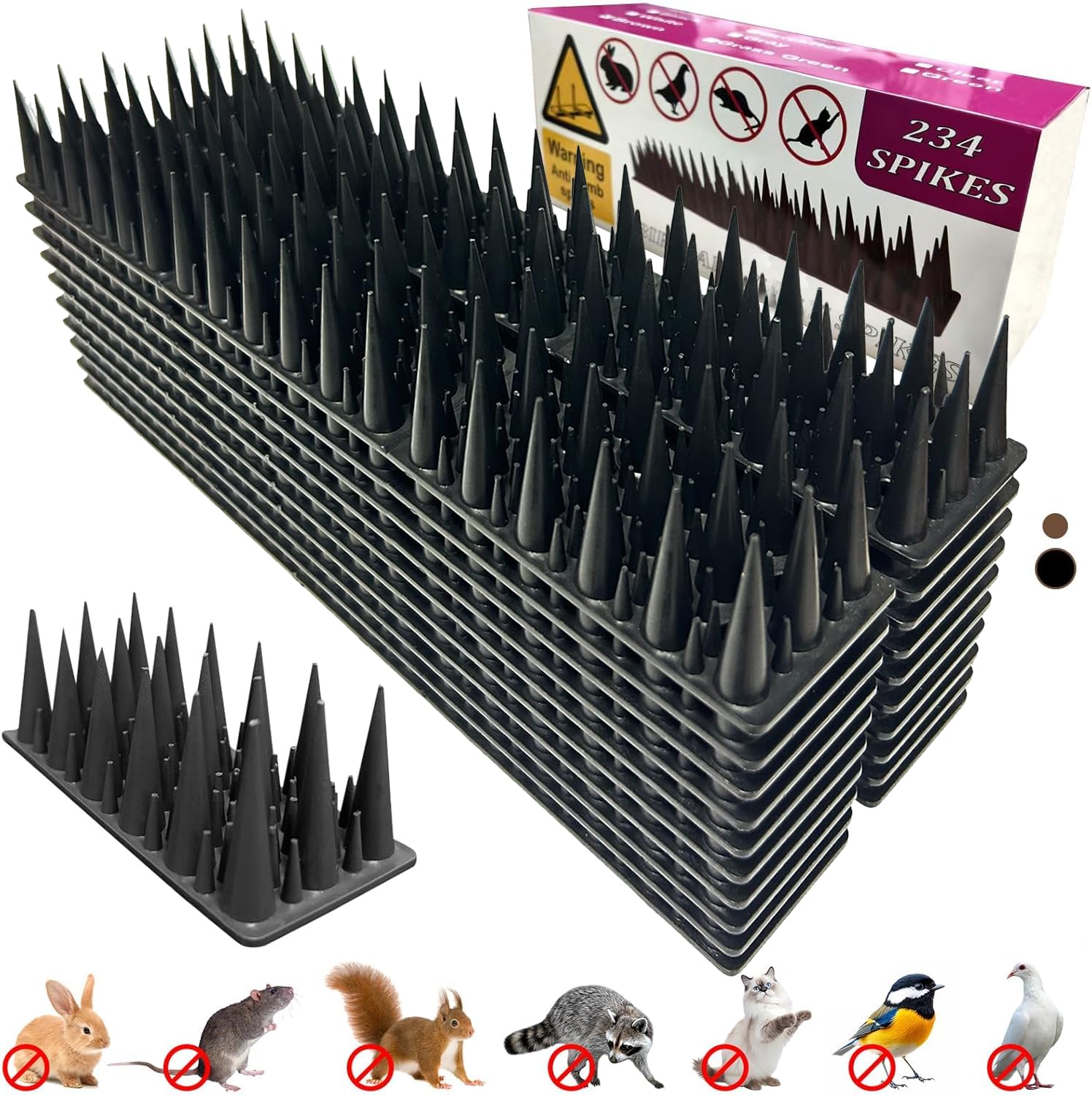 RGBRW Plastic Bird Spikes