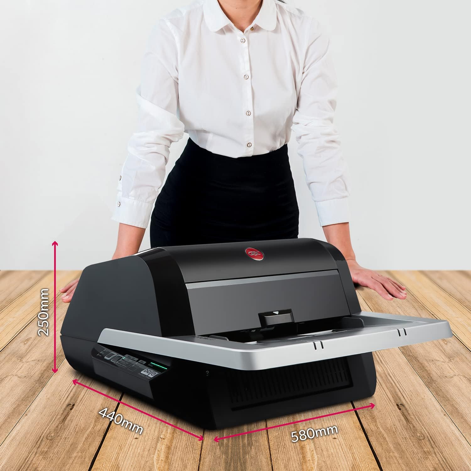 GBC Foton 30 Automated Pouch-Free Laminator, 9.6" x 22.7" x 18.8", Starter Film-Cartridge Included (FOTON30120NA)