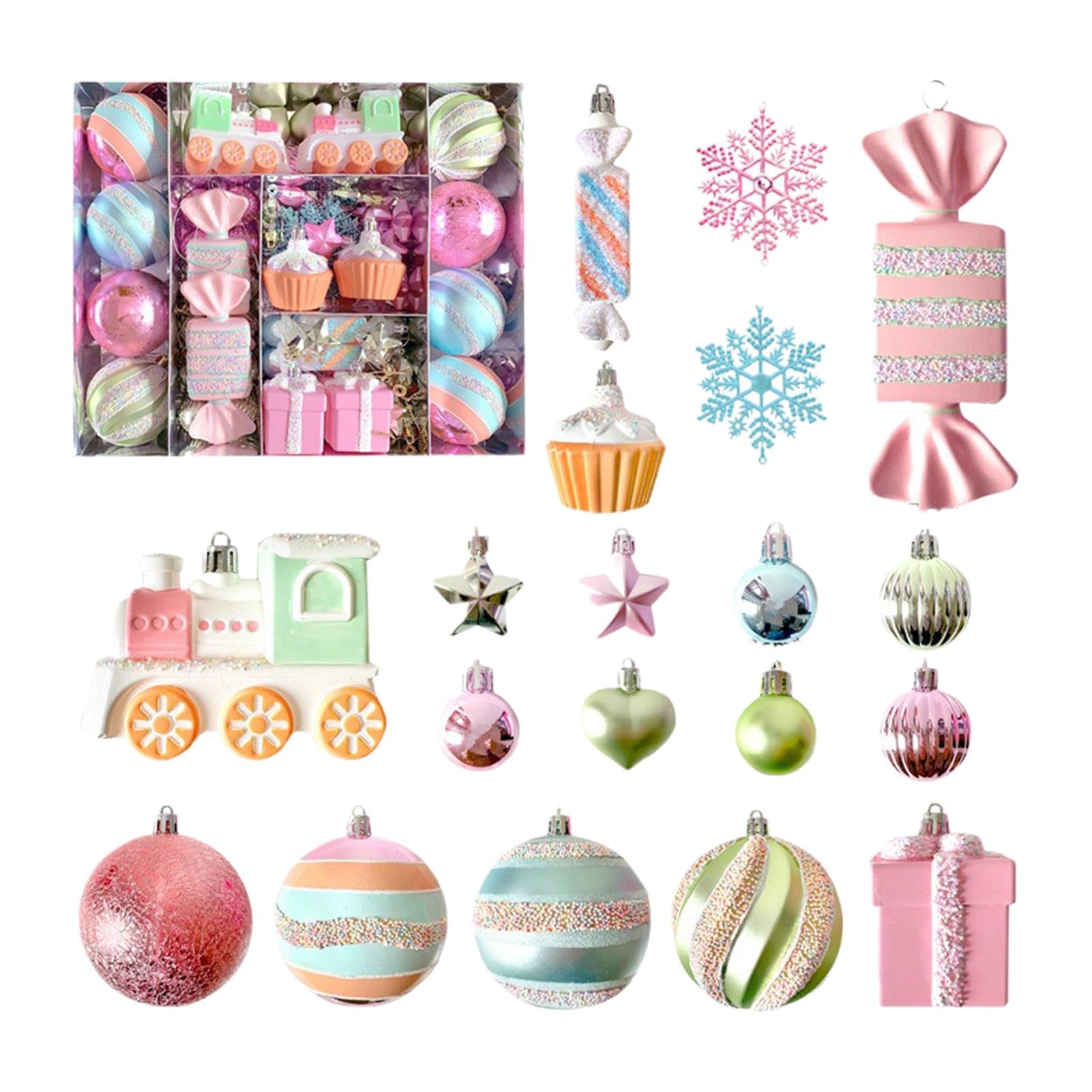 Boules de bonbons de Noël et suspension de vacances incassable pour décoration de maison