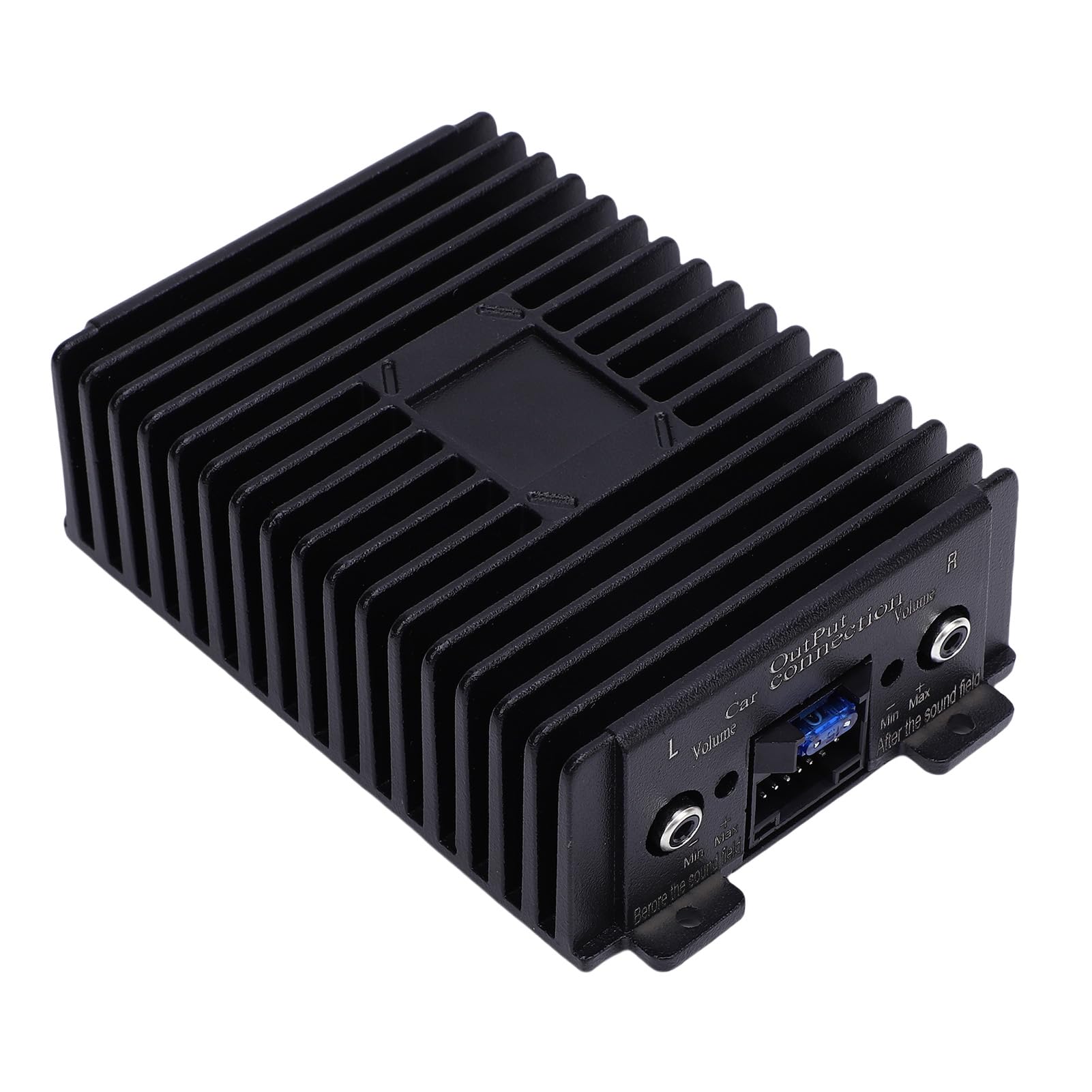 Jiawu 4-kanałowy Wzmacniacz Mocy, Bezstratna Aktualizacja Typu Plug and Play 4-kanałowy Samochodowy Wzmacniacz Subwoofera z Cyfrowym Przetwarzaniem Sygnału, Klasy A/B z obudową ze Stopu Aluminium,