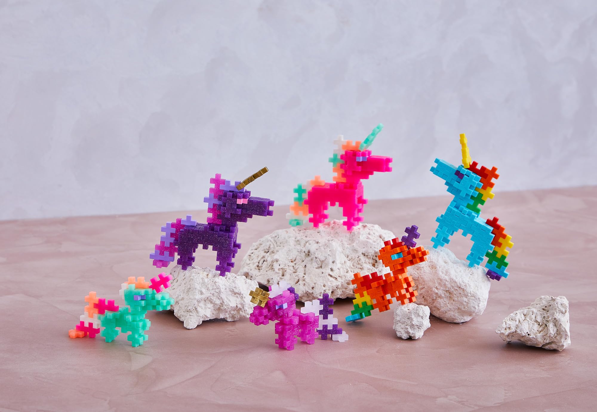 Plus Plus Building Blocks Toy, Unicorn Toys for Kids Creative Learning Resources and STEM Play for Home and Travel - Image 4