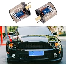 2PCS LED Flasher Relay, 2 Pin Heavy Duty 12V LED Turn Signal Relay for Fixing Hyper Flashing, Universal Two Prong Round Electronic Flasher Blinker Relay Replacement for Car Truck SUV