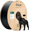 eSUN Filament 3D ABS+ 1.75mm, 1KG (2.2 LBS), Noir, Précision +/- 0.05mm, Compatible avec la plupart des imprimantes 3D FDM