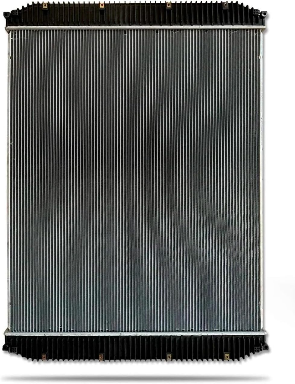 KOZAK Replacement Radiator 20585506 compatible with Volvo VNM 2007-2010, VNL 2007-2014 PLUS Logo with Stripe, Wipers, 2x Trailer Tail Lights, License Plate Frame and Vest