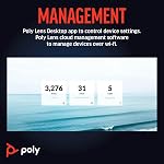 Poly Studio R30 4K Video Conferencing Bar (Plantronics) – Camera, Mic, & Speaker for Small Rooms – Automatic Camera Framing – Noise Reduction Technology – Works w/Teams, Google, Zoom –Amazon Exclusive