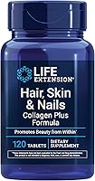 Vista 1 de Life Extension Fórmula de colágeno Plus para cabello, piel y uñas, promueve la salud del colágeno y la queratina, con niacina, vitamina B6, biotina